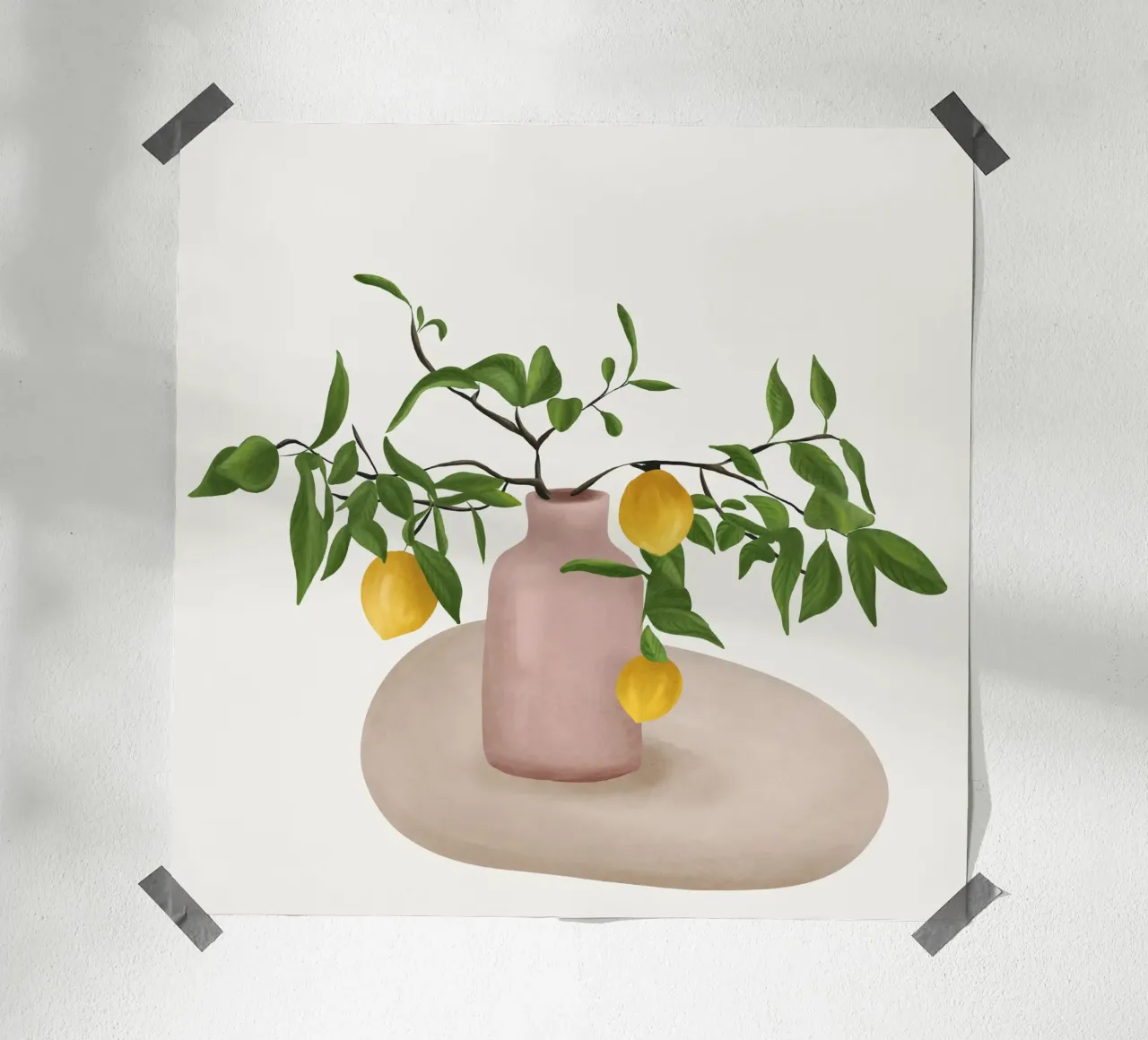 Lemon Branches carta hahnemühle da cityart