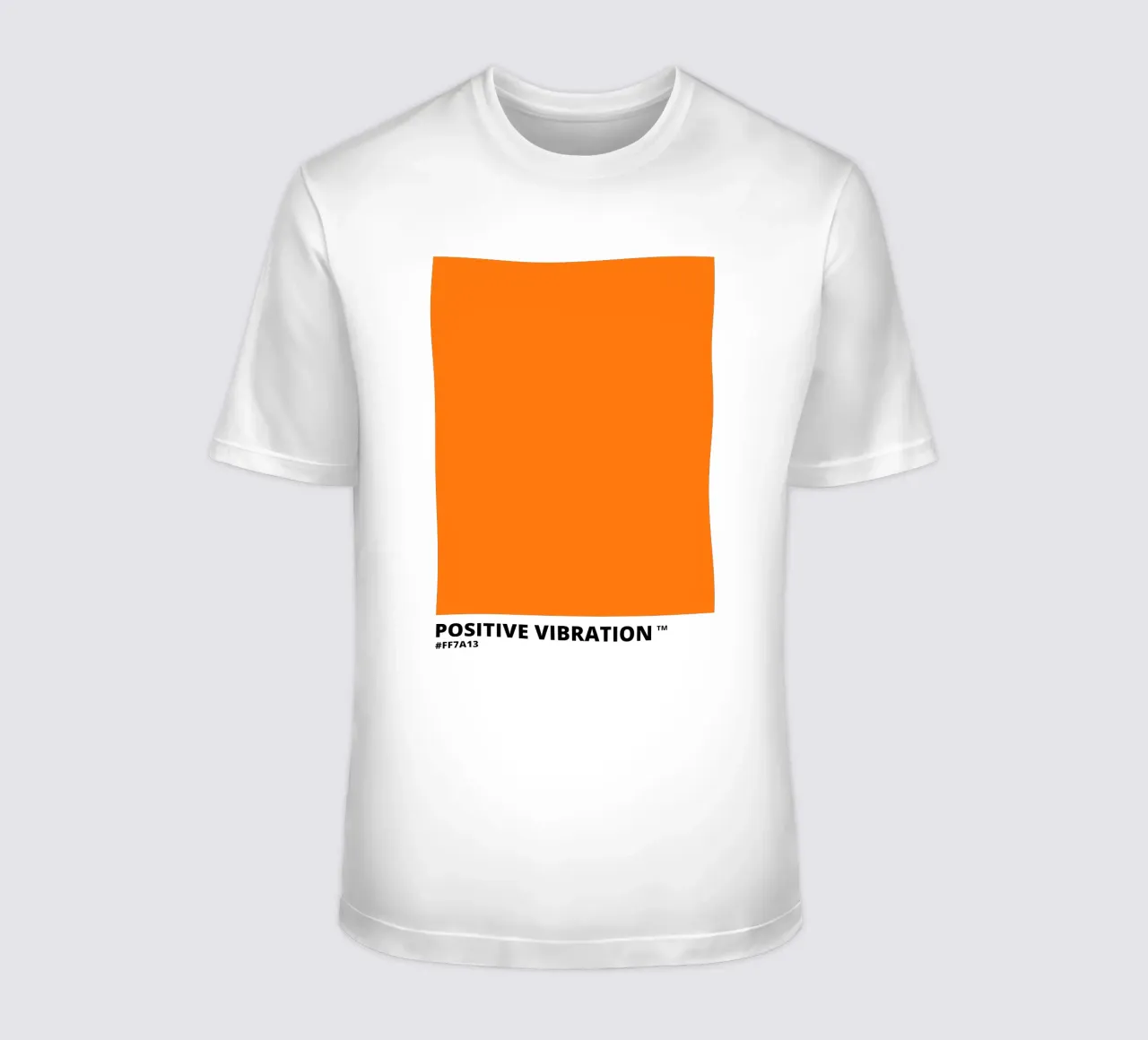 Vibrazione positiva Colore arancione t-shirt da Magnific