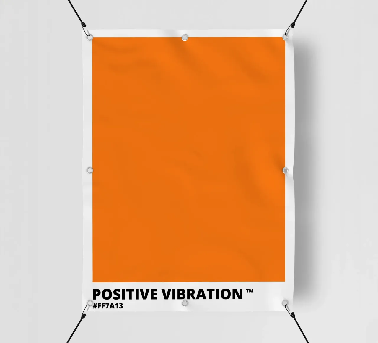 Vibrazione positiva Colore arancione telo in pvc da Magnific