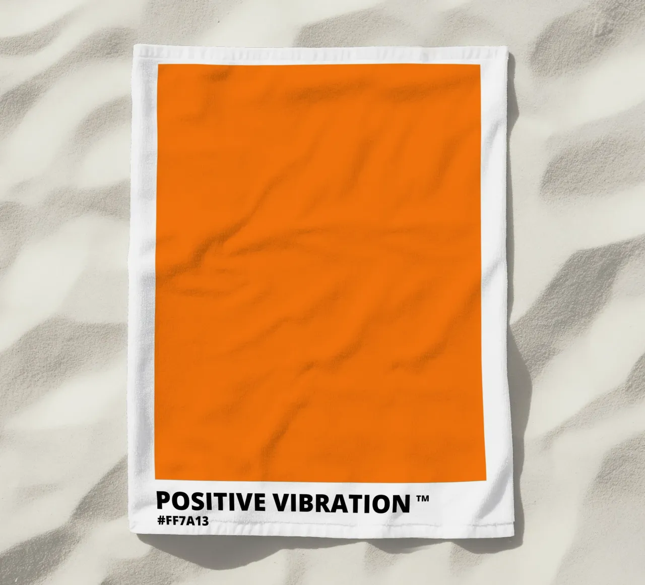 Vibrazione positiva Colore arancione telo mare da Magnific