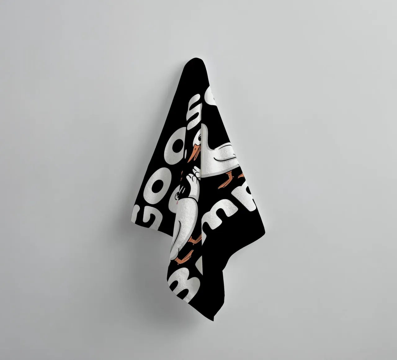 Oca in calore Oche Pun Bird asciugamano da bagno da Liam Johnson