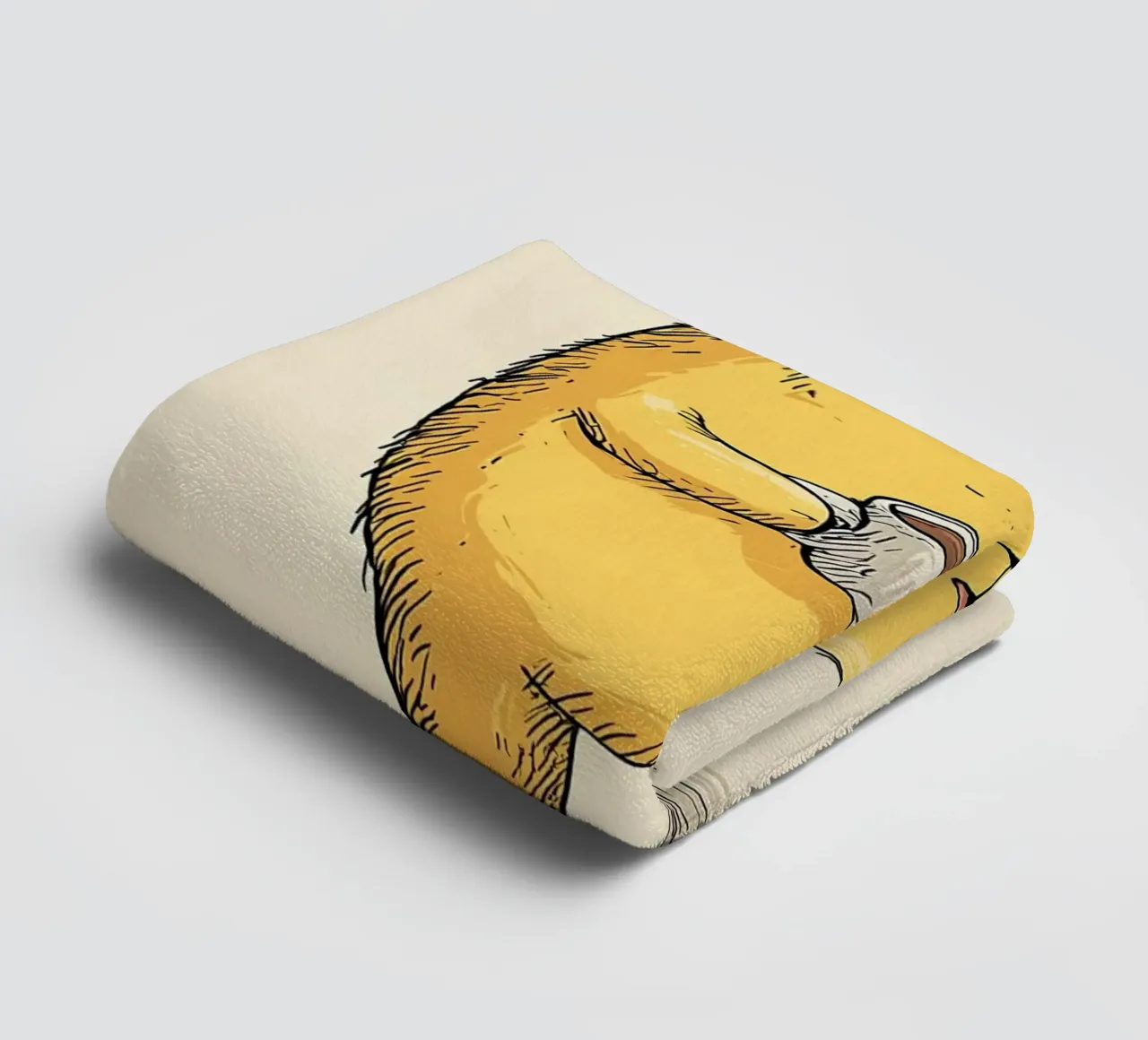 Grumpy Cat mit Kaffee Handtuch von Liam Johnson