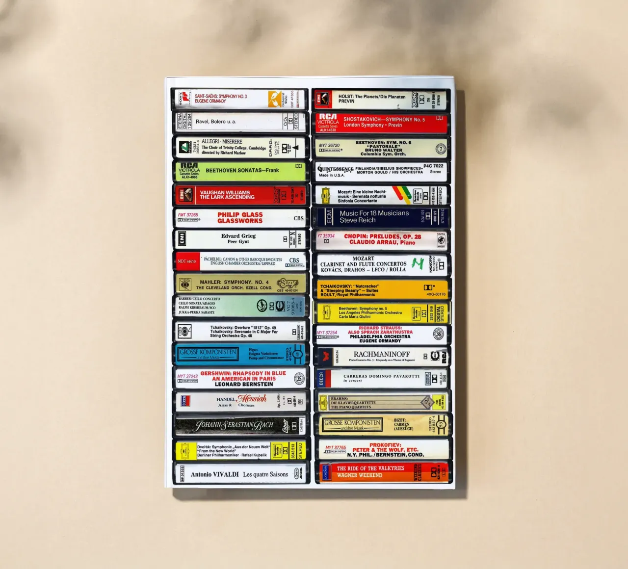 Classical Music Print notebook by MrMustardPrints