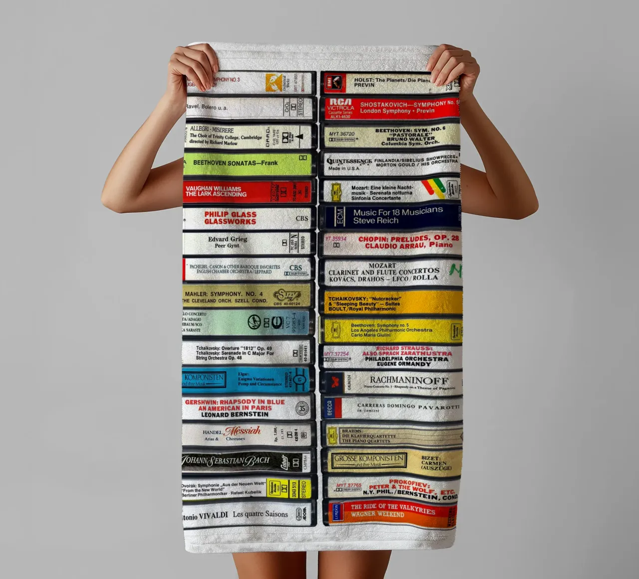 Classical Music Print towel by MrMustardPrints