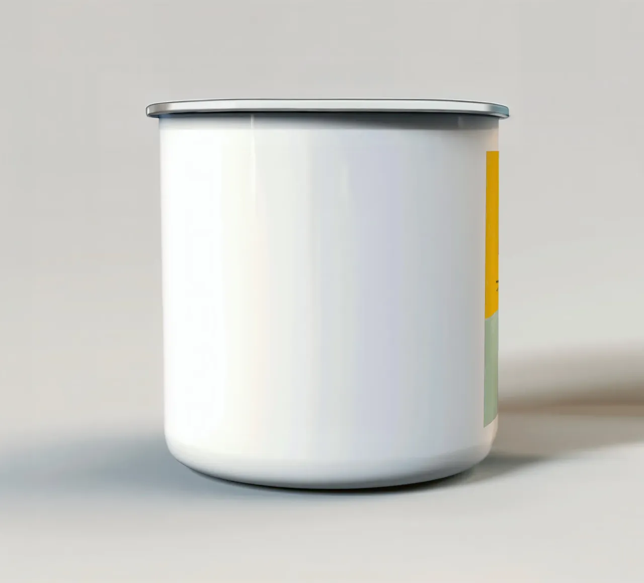 Illustrazione di un topo felice tazza in smalto da Liam Johnson