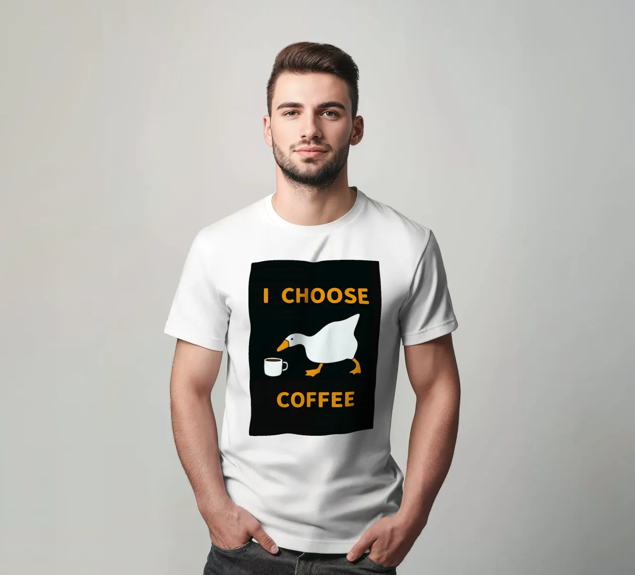 Scelgo il caffè d'oca t-shirt da Liam Johnson