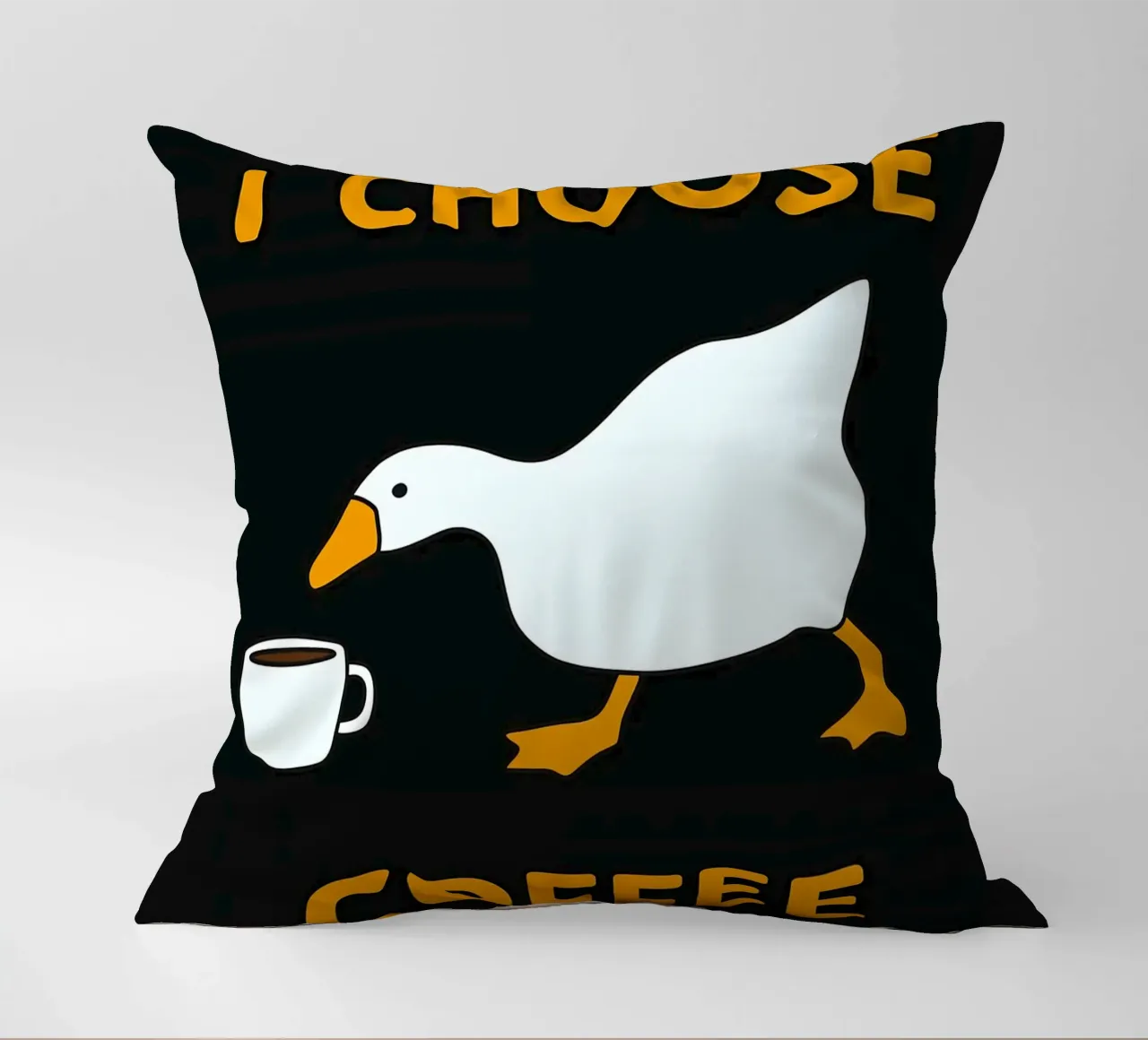 Scelgo il caffè d'oca cuscino da Liam Johnson