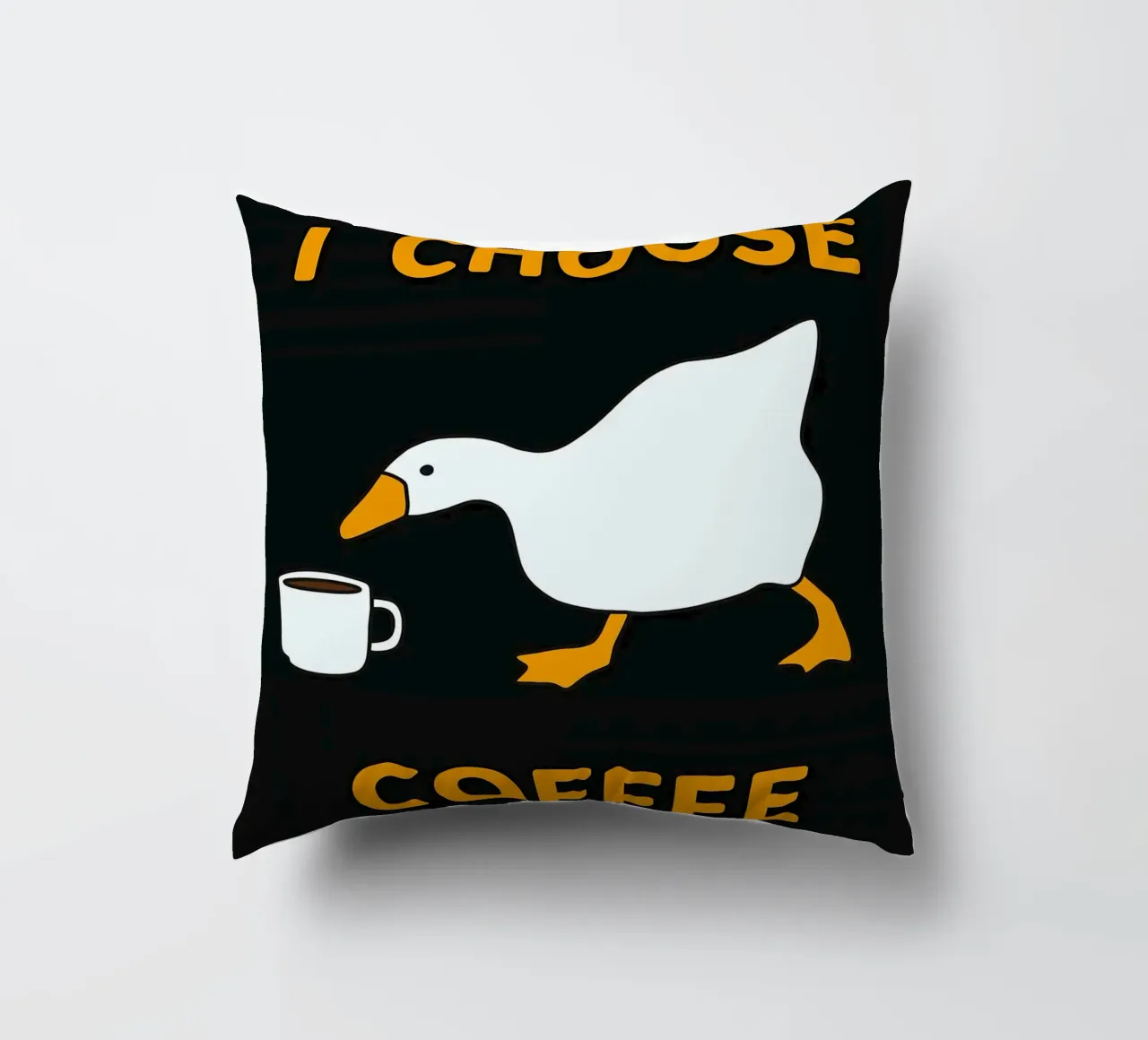 Scelgo il caffè d'oca cuscino da Liam Johnson