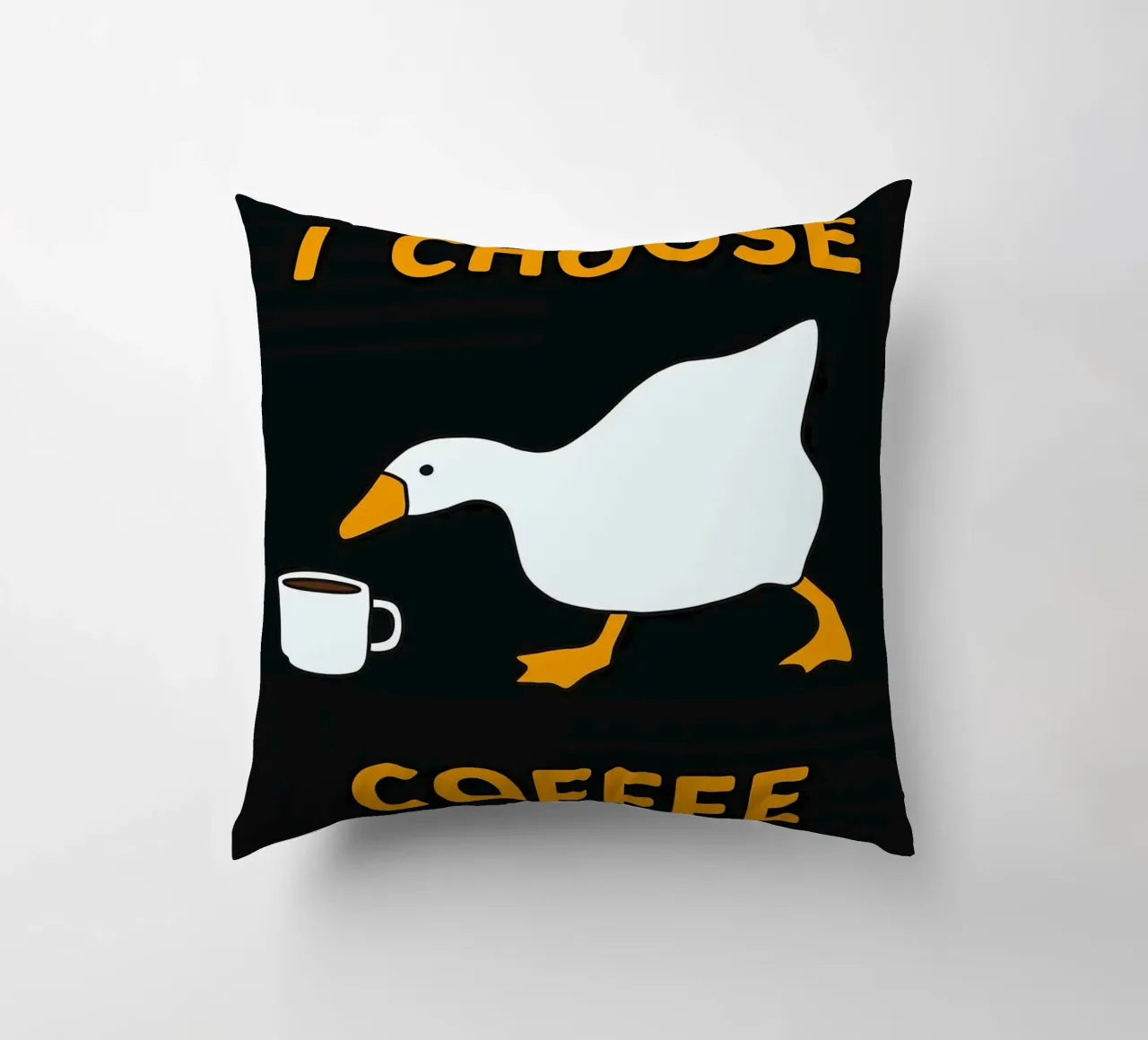 Scelgo il caffè d'oca cuscino da Liam Johnson