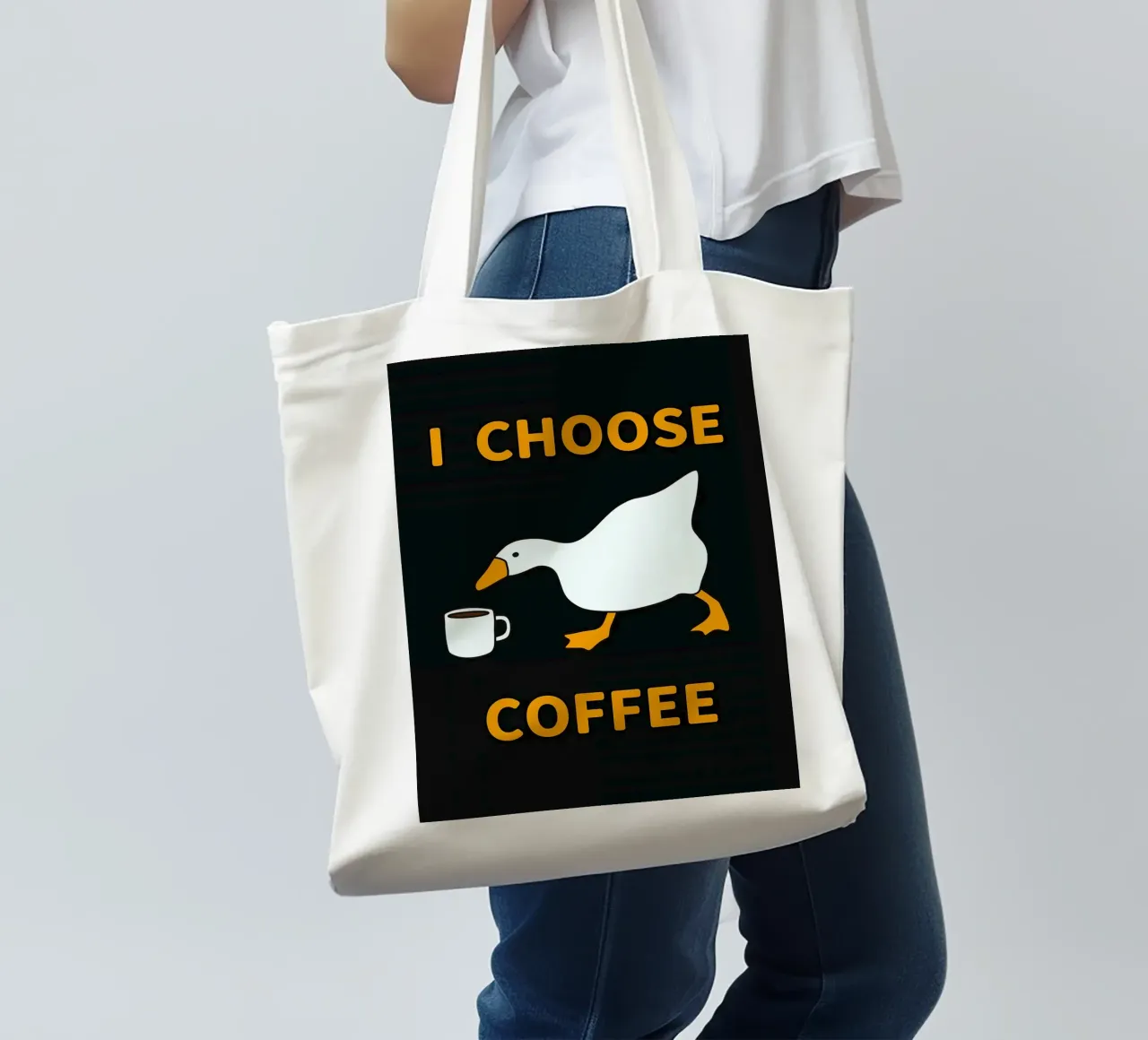 Scelgo il caffè d'oca borsa in juta da Liam Johnson