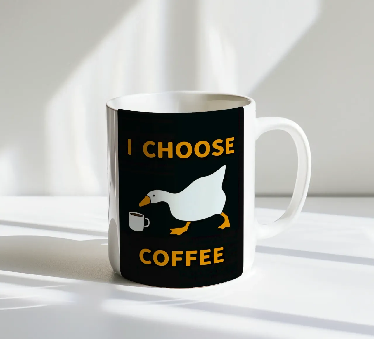 Scelgo il caffè d'oca tazza in ceramica da Liam Johnson