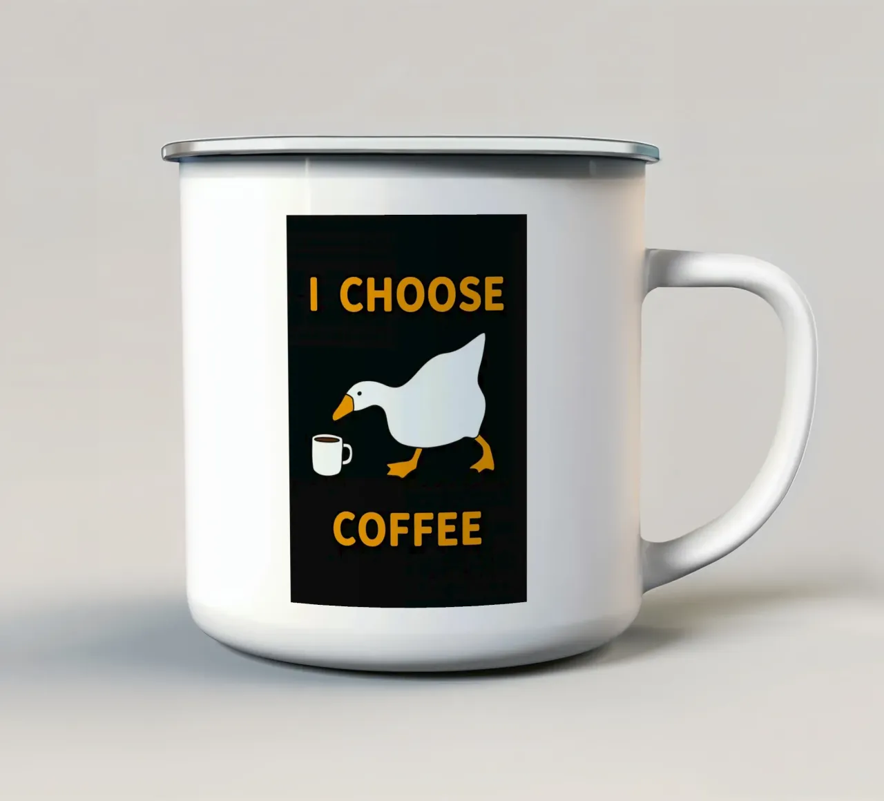 Scelgo il caffè d'oca tazza in smalto da Liam Johnson