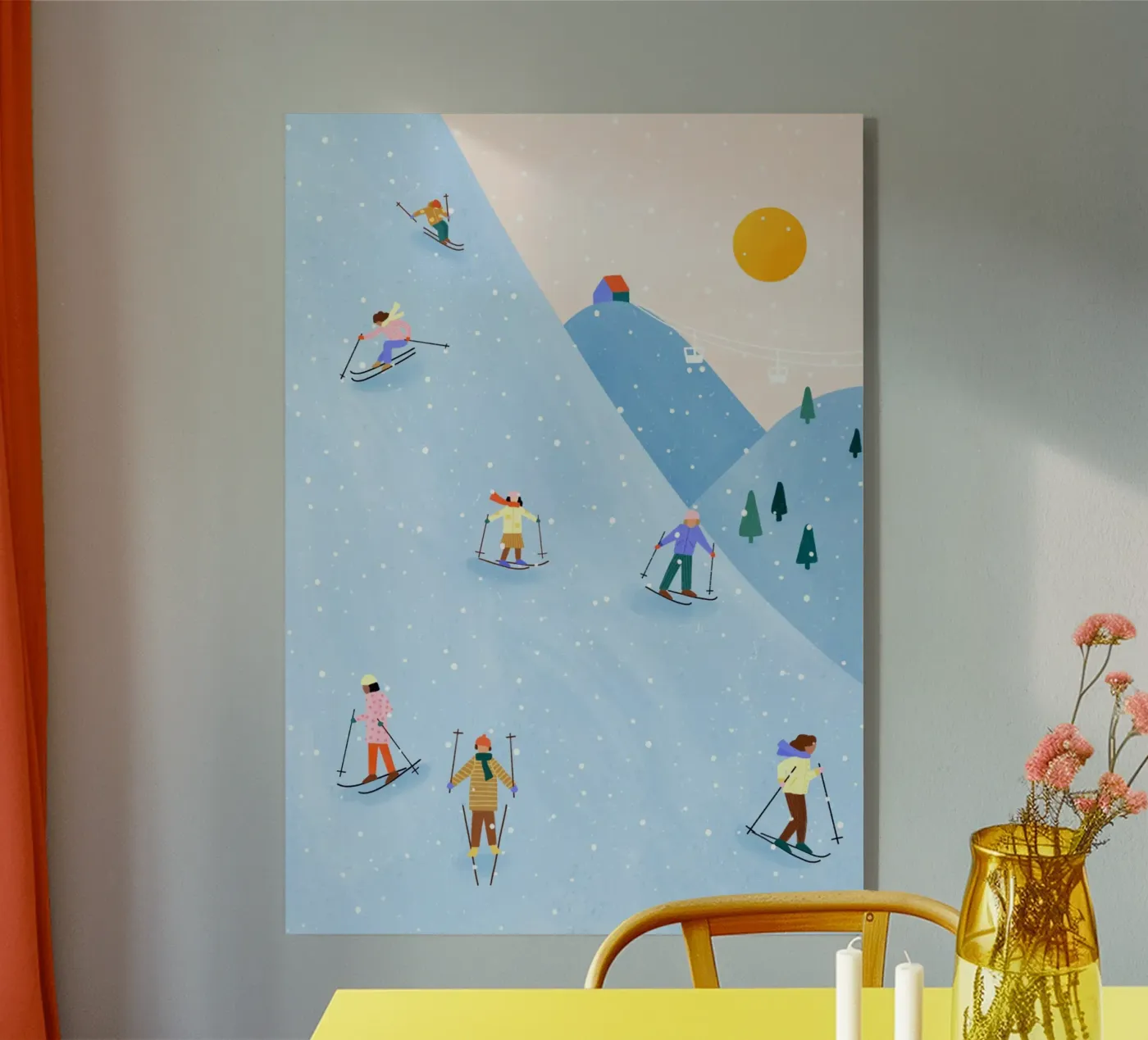 Skiing plexiglas de Bea Mueller