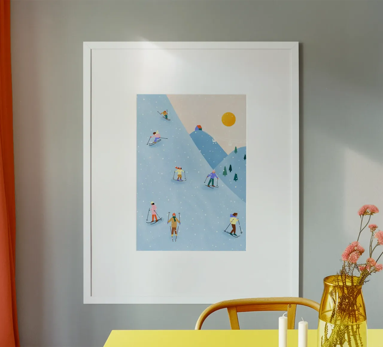 Skiing poster da Bea Mueller