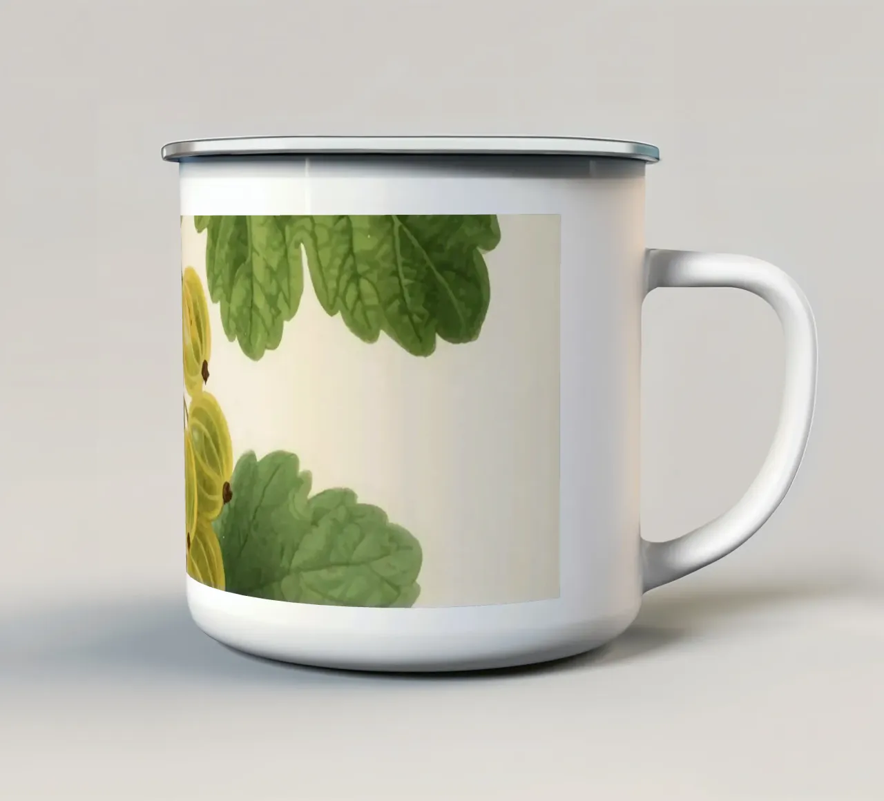 Uva spina Natura tazza in smalto da knowledge