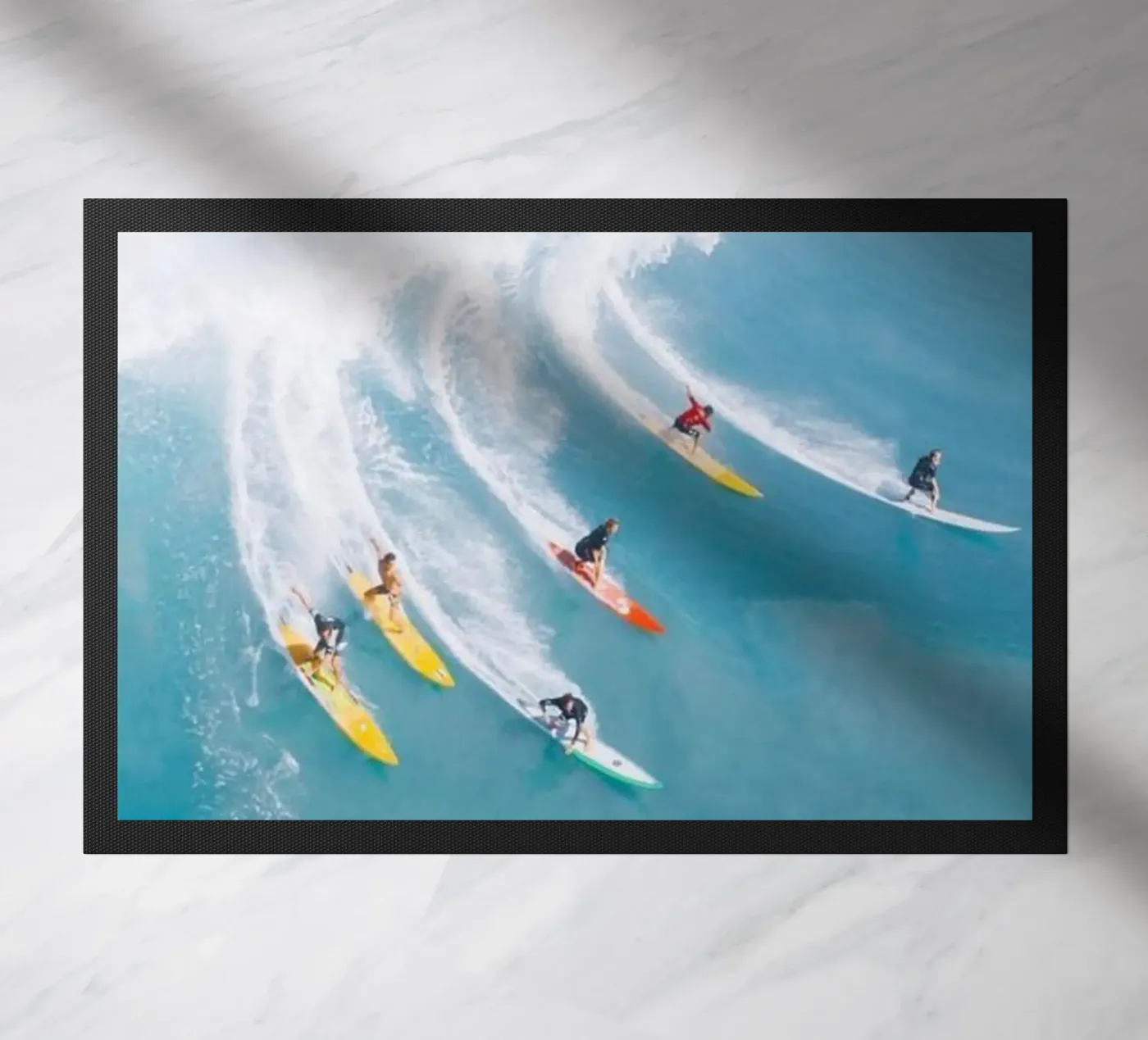 Summer Surfer doormat by cosmos studio