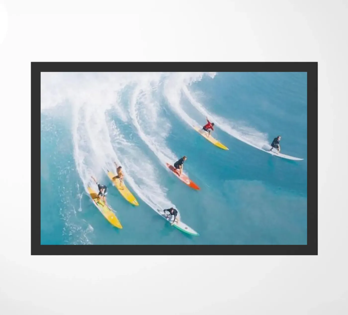 Summer Surfer doormat by cosmos studio