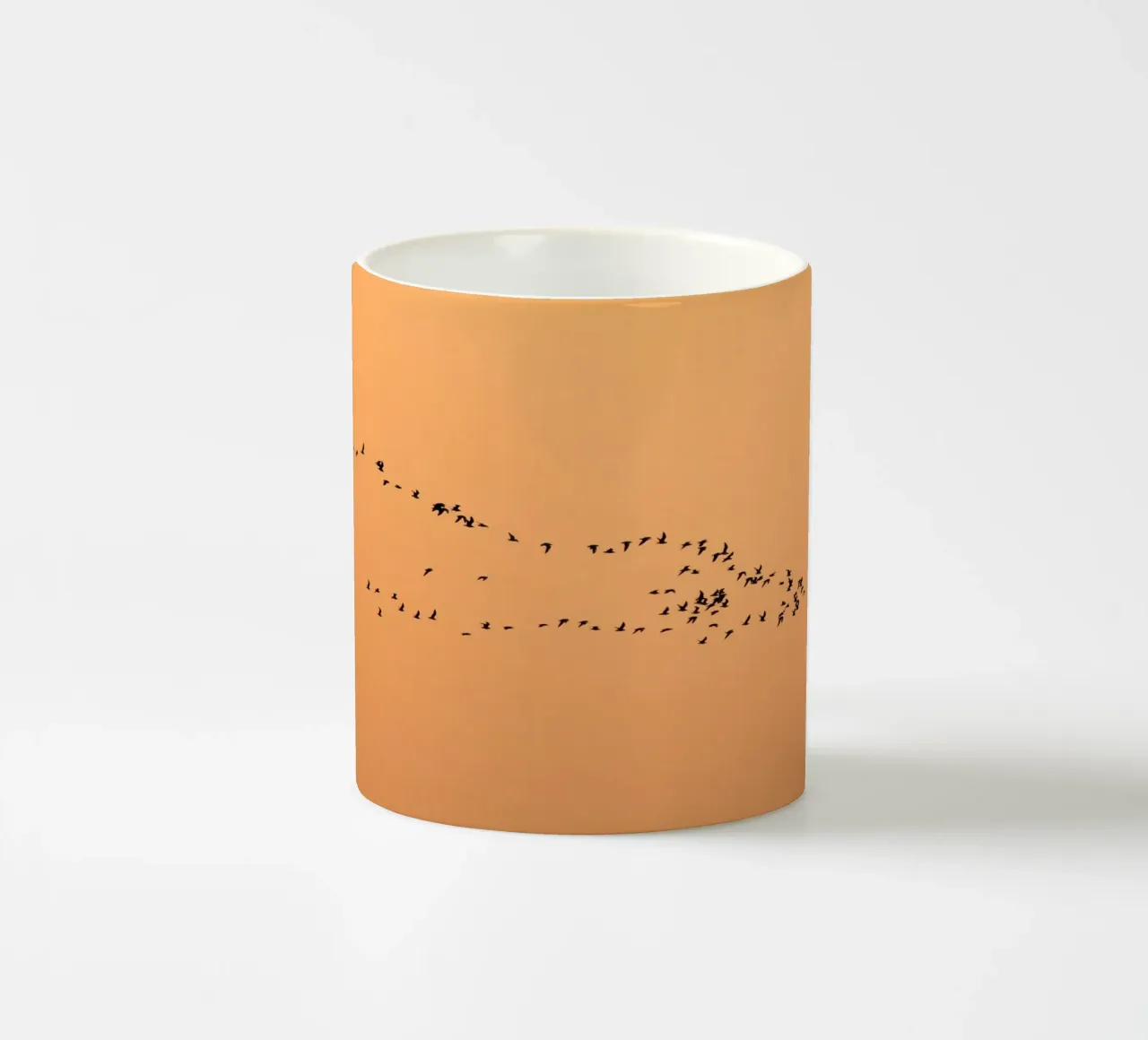 flock bird in shade tazza in ceramica da marty