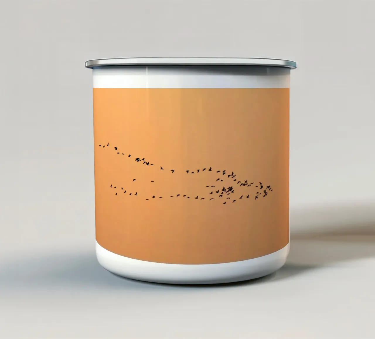 flock bird in shade tazza in smalto da marty