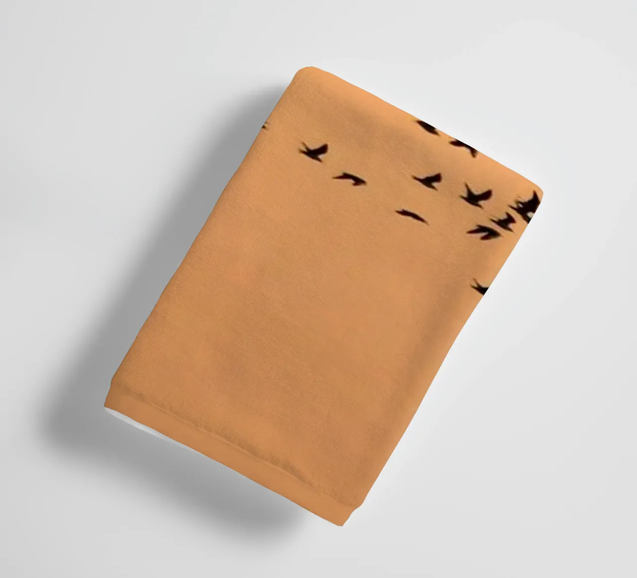 flock bird in shade asciugamano da bagno da marty