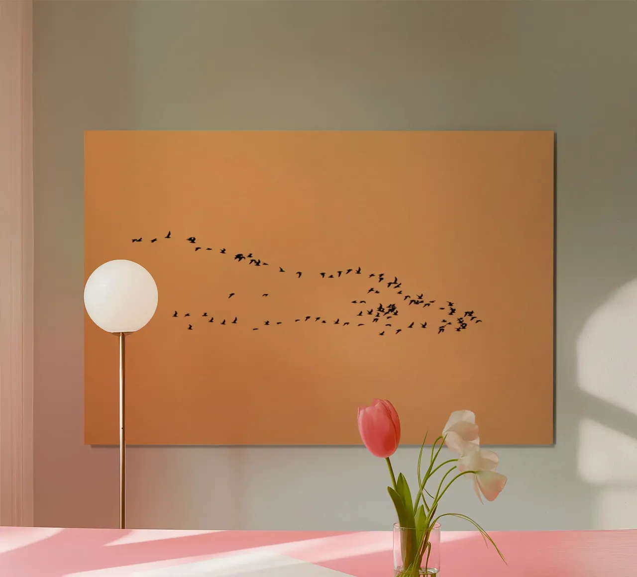 flock bird in shade carta hahnemühle da marty