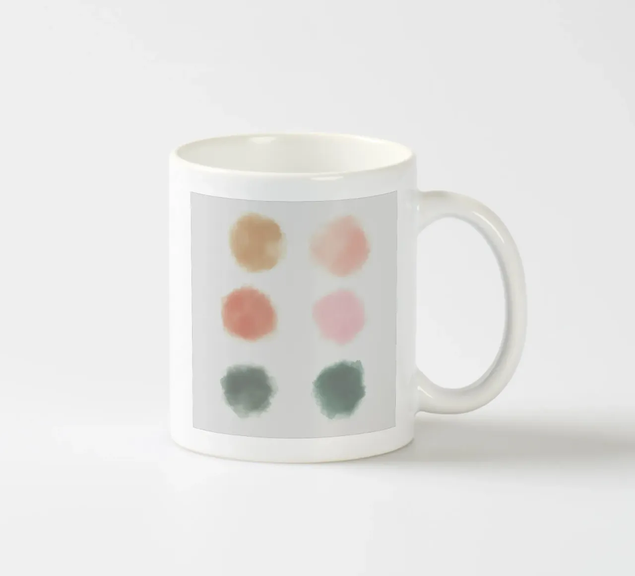colorful circle shape tazza in ceramica da marty