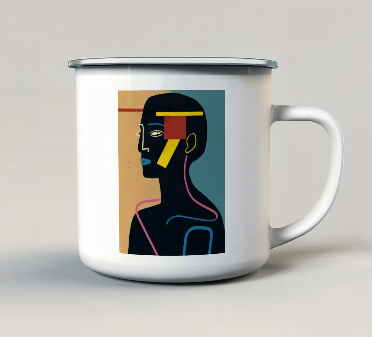 Profilo futuro perfetto tazza in smalto da Katarsis Mann