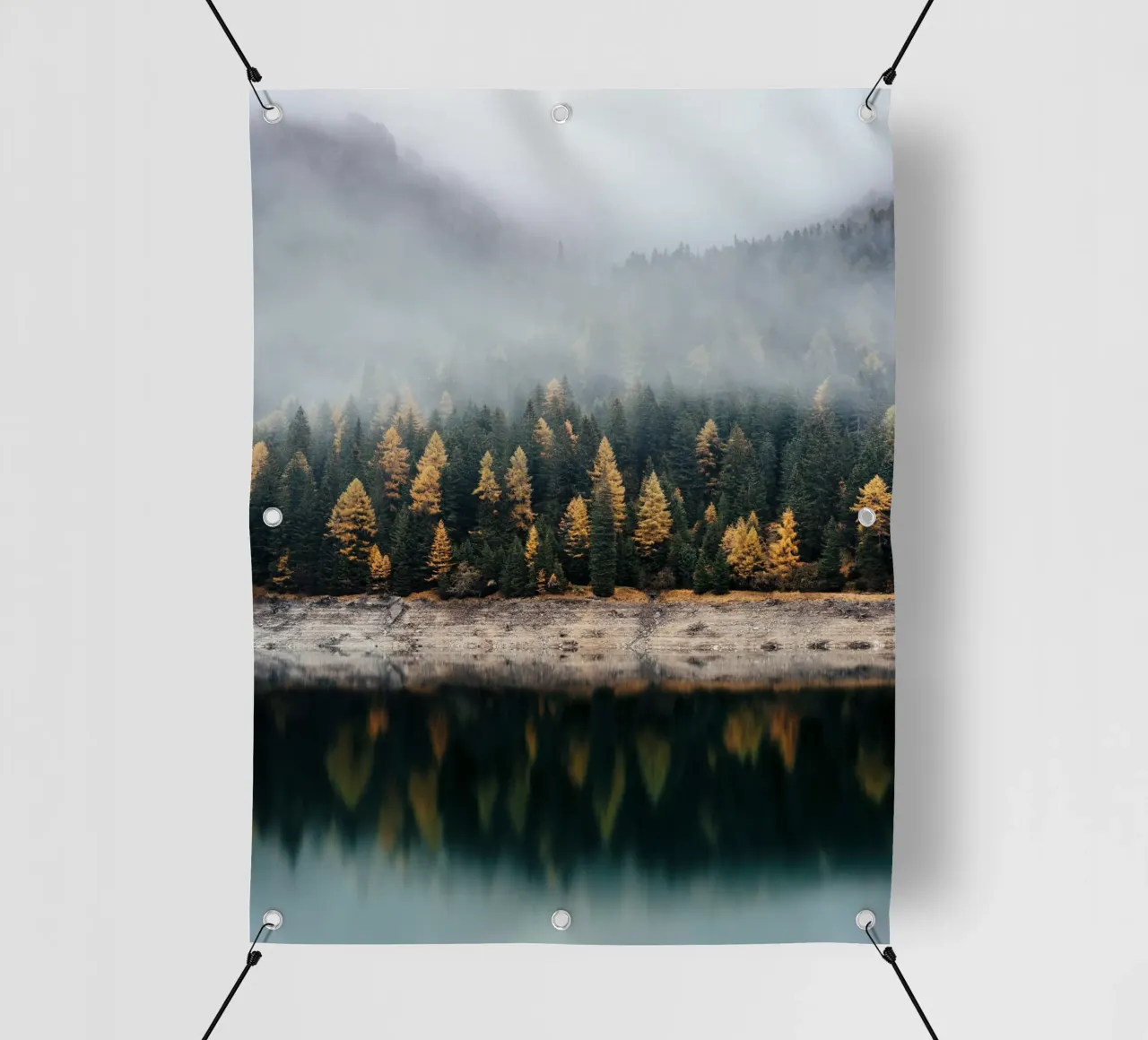 reflect forest on lake telo in pvc da juli