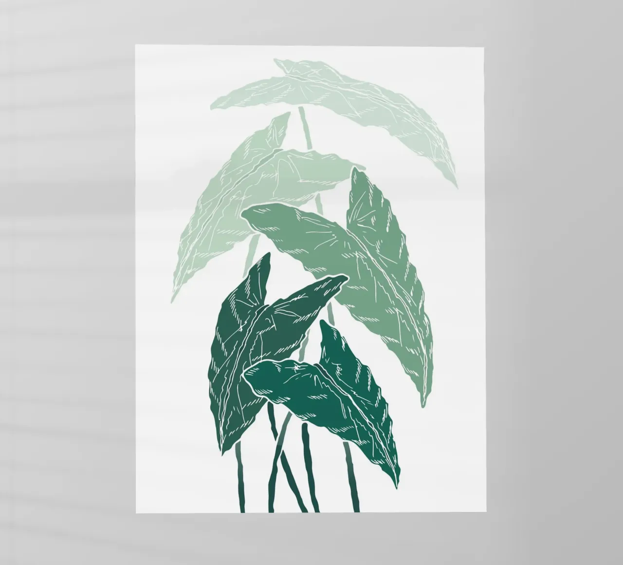 branch leaf gradient pellicola backlit da juli