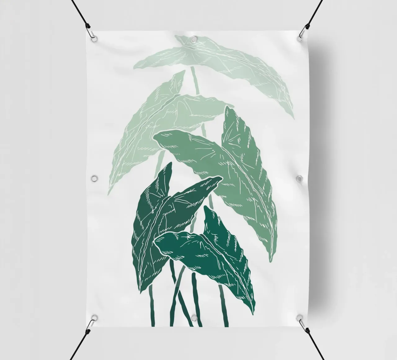 branch leaf gradient telo in pvc da juli