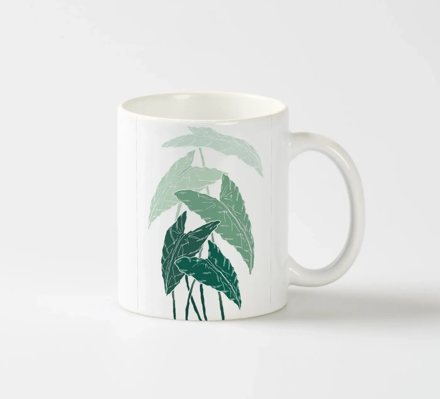 branch leaf gradient ceramic mug by juli