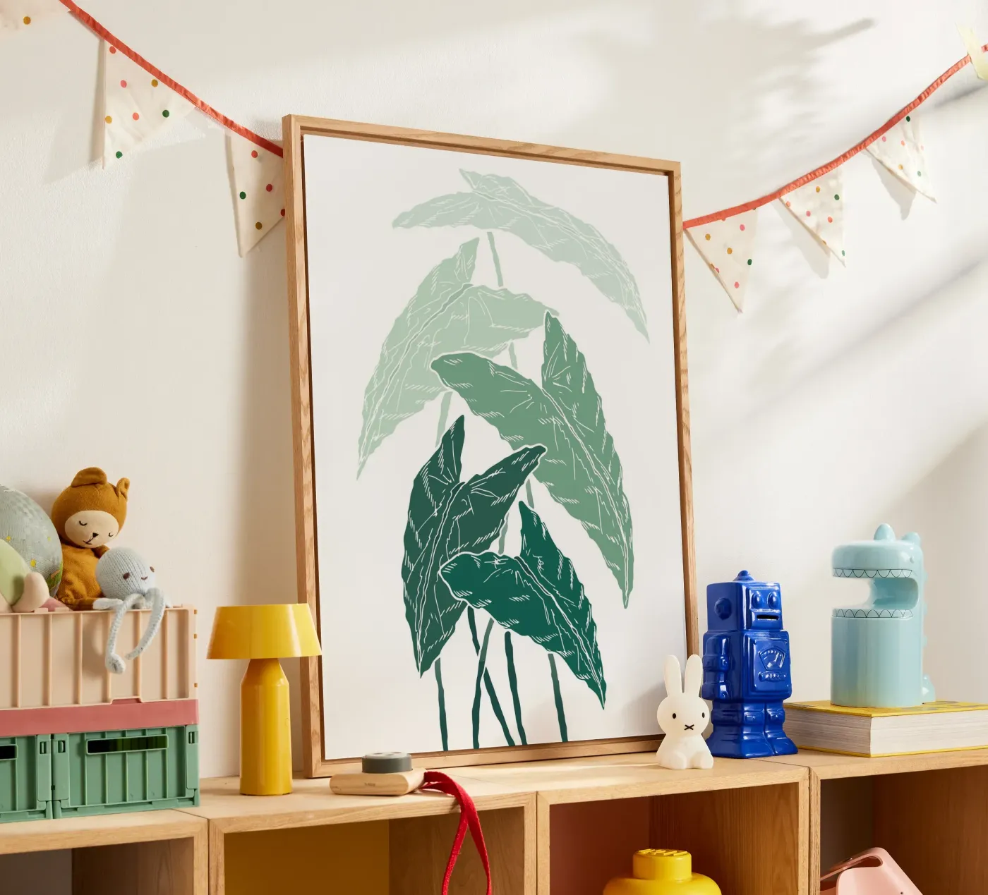 branch leaf gradient acryl van juli