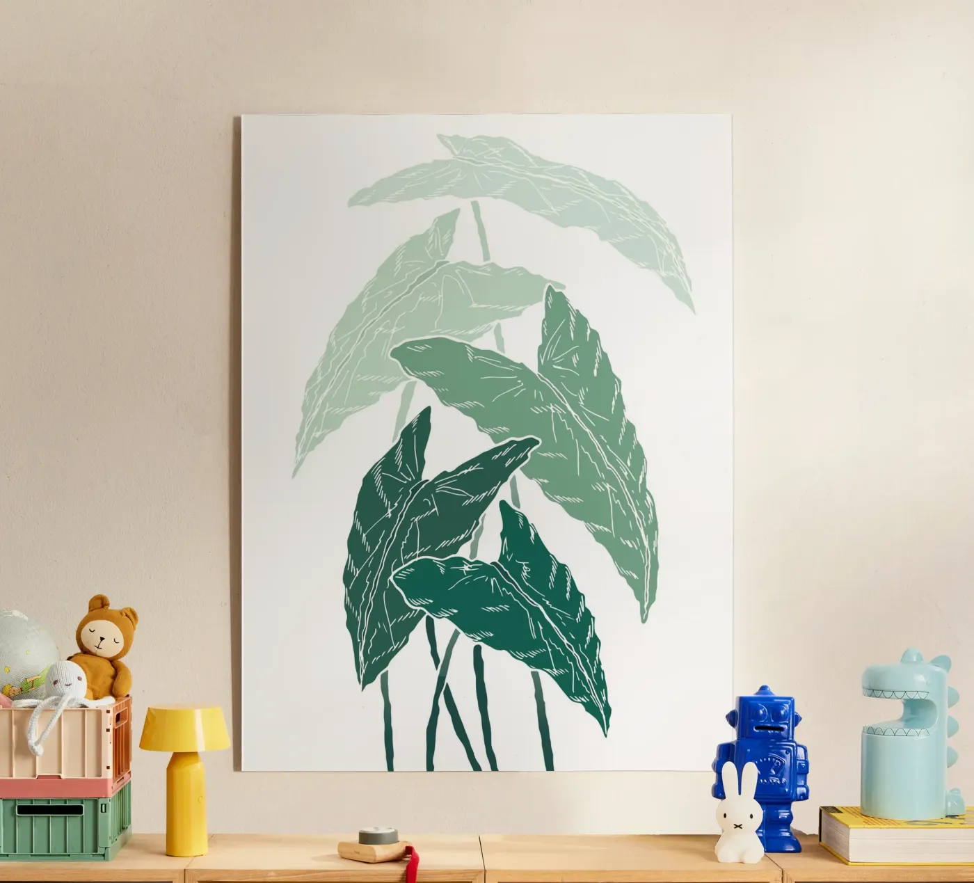 branch leaf gradient acryl van juli