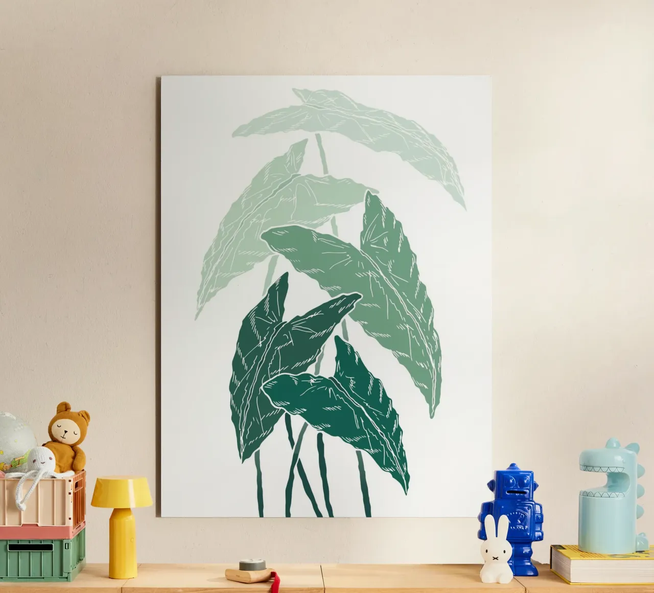branch leaf gradient alluminio dibond da juli