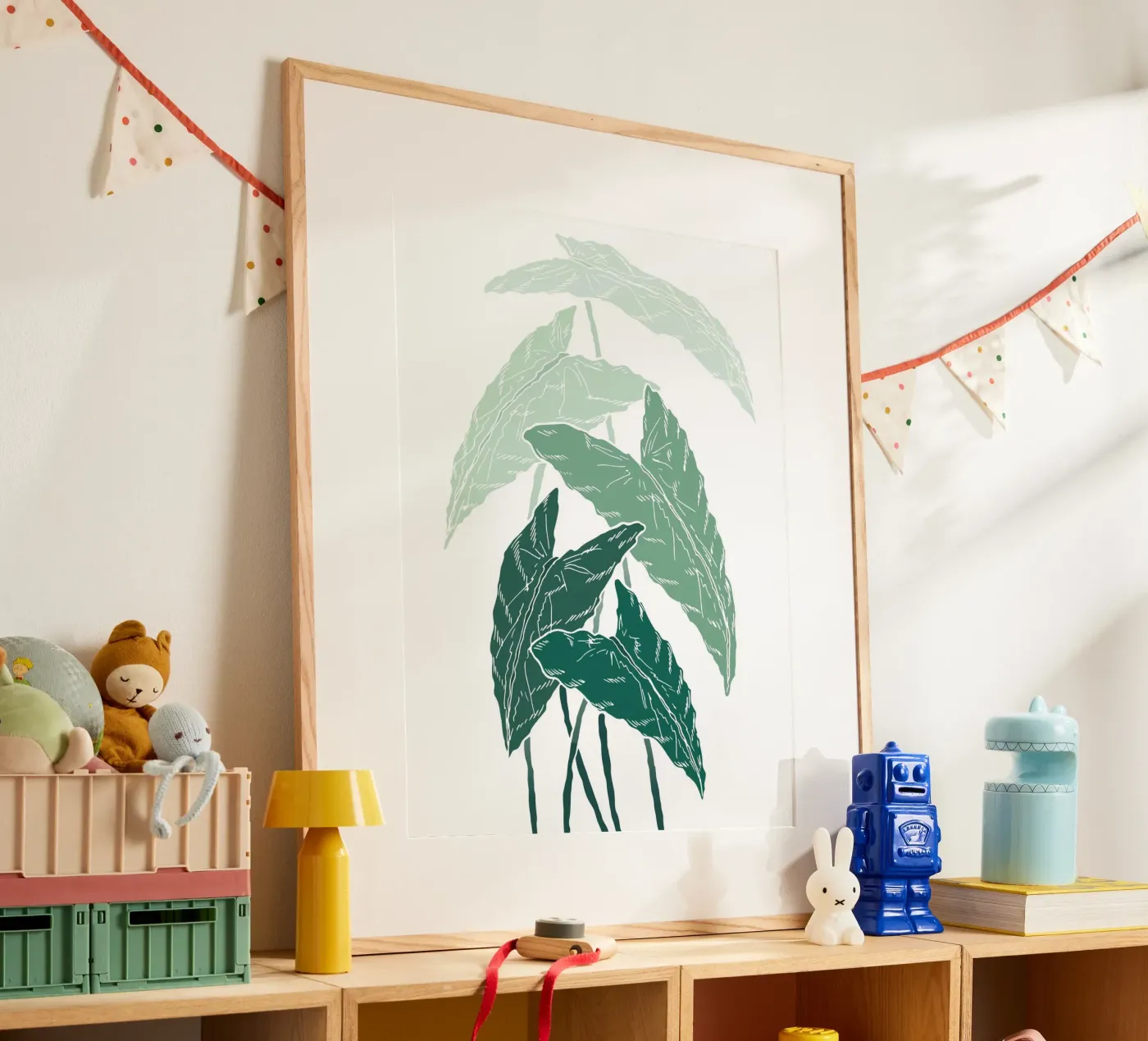 branch leaf gradient poster by juli