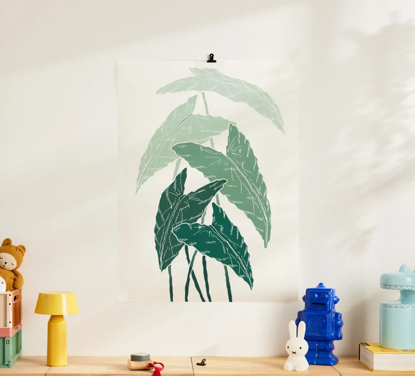 branch leaf gradient poster van juli