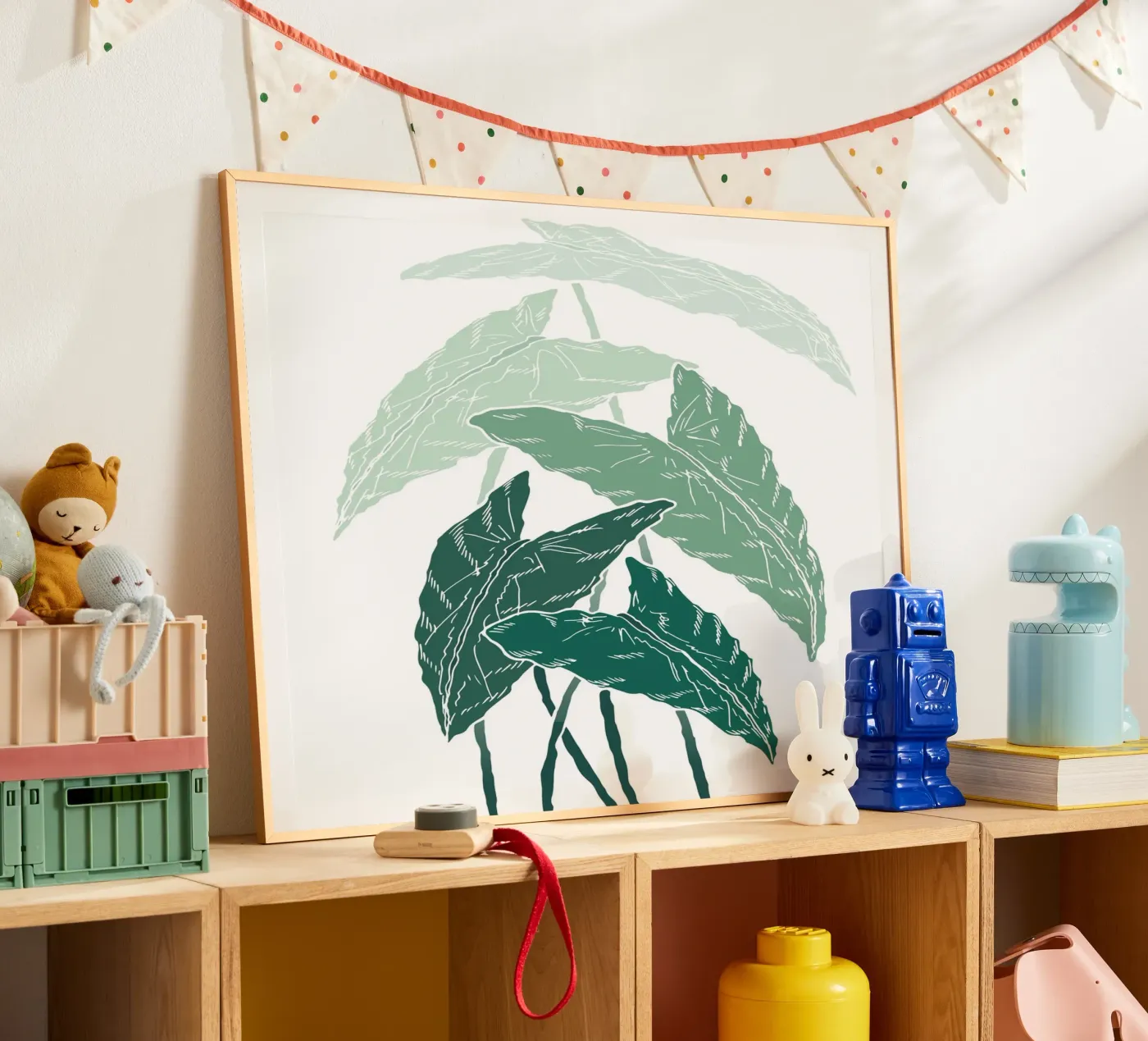 branch leaf gradient poster by juli