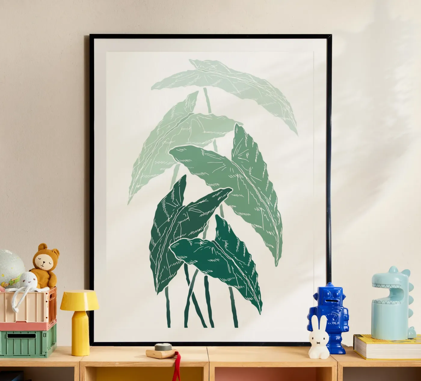 branch leaf gradient poster by juli
