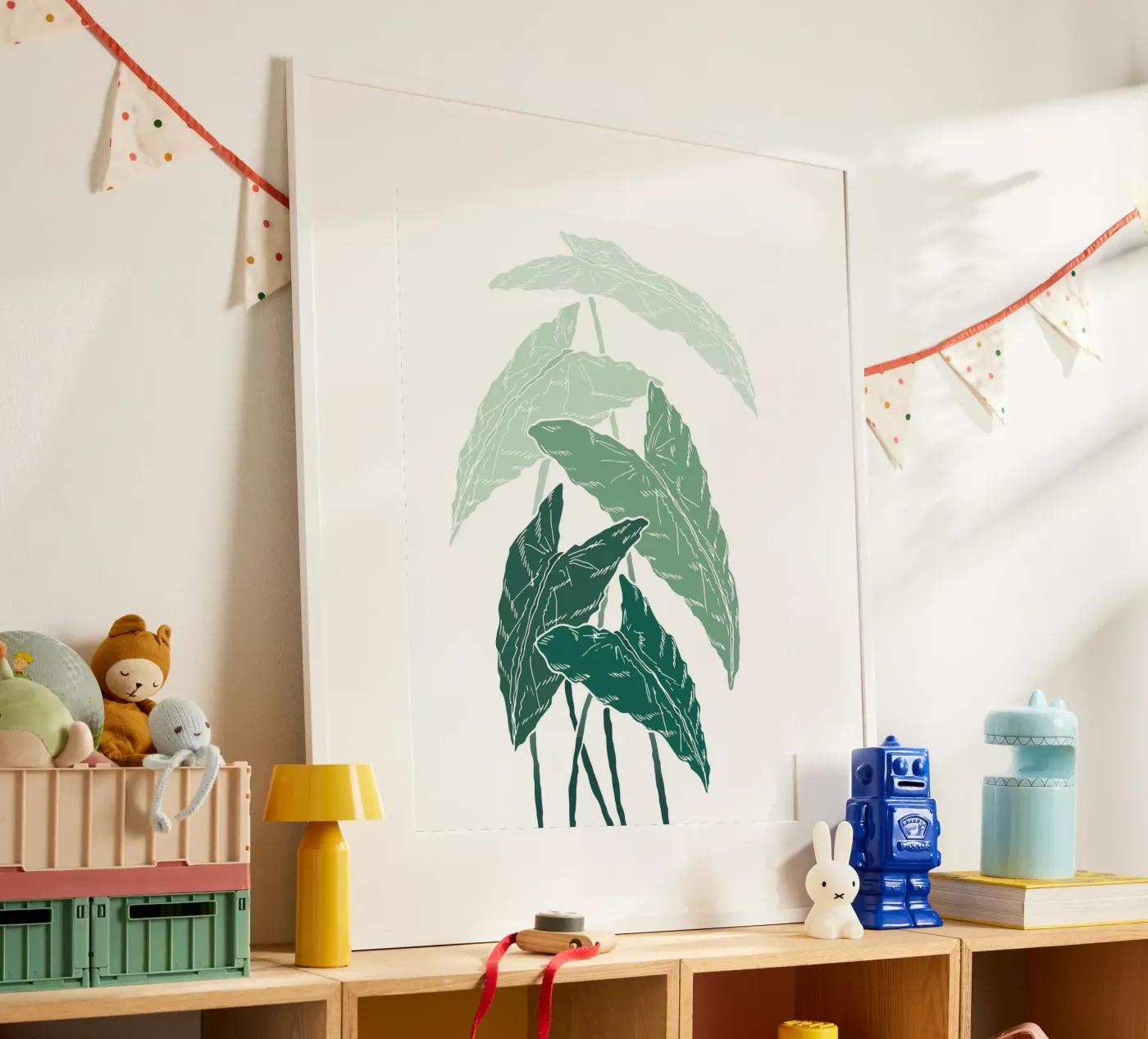 branch leaf gradient poster van juli