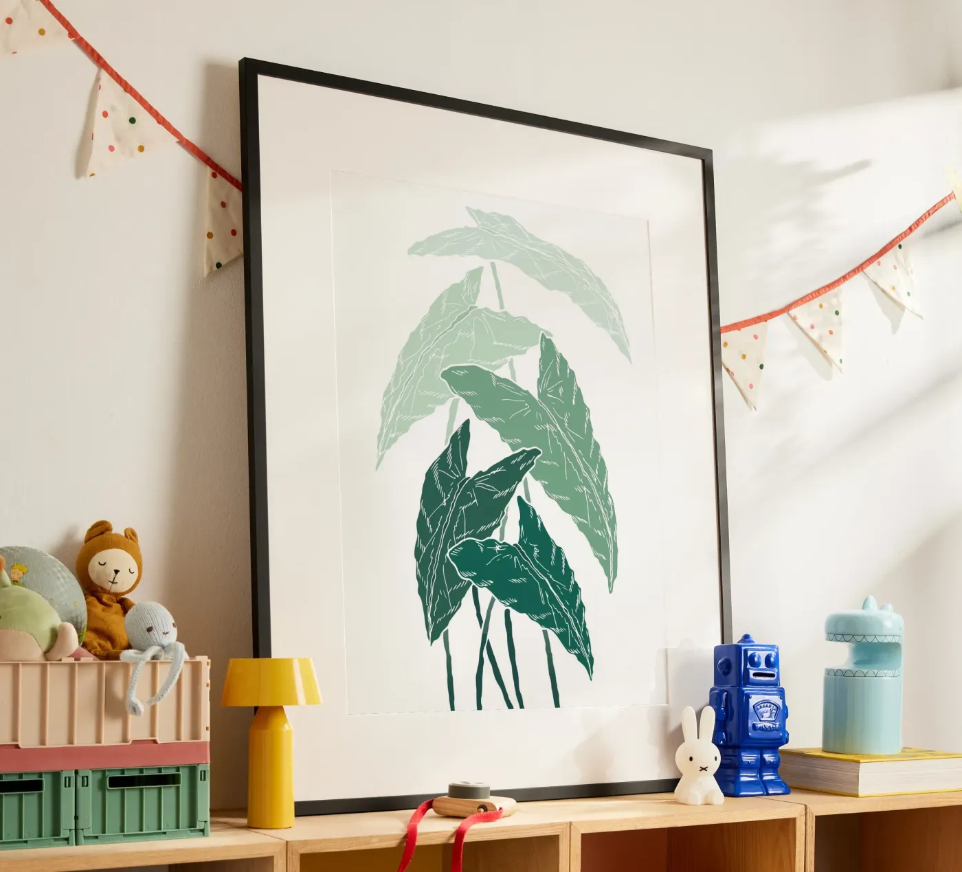 branch leaf gradient poster by juli