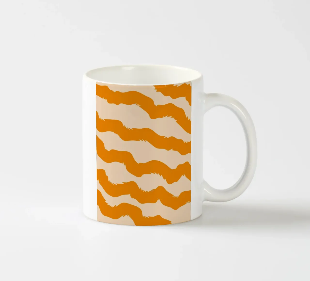 curve line orange tazza in ceramica da marty