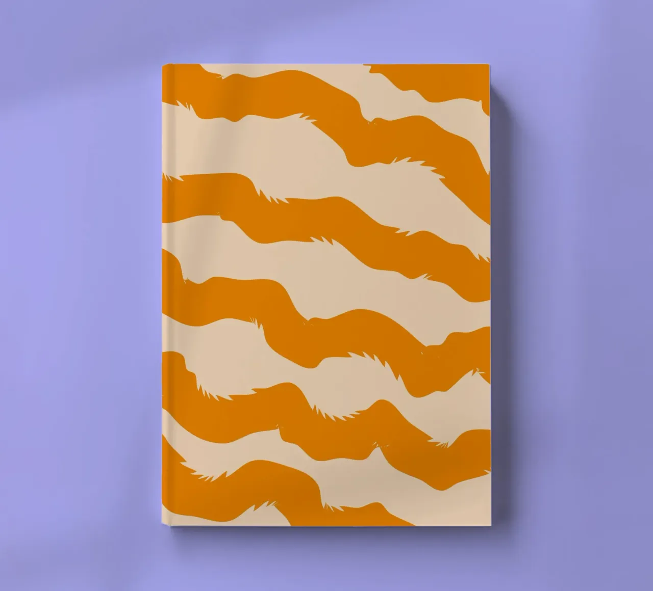 curve line orange notebook by marty