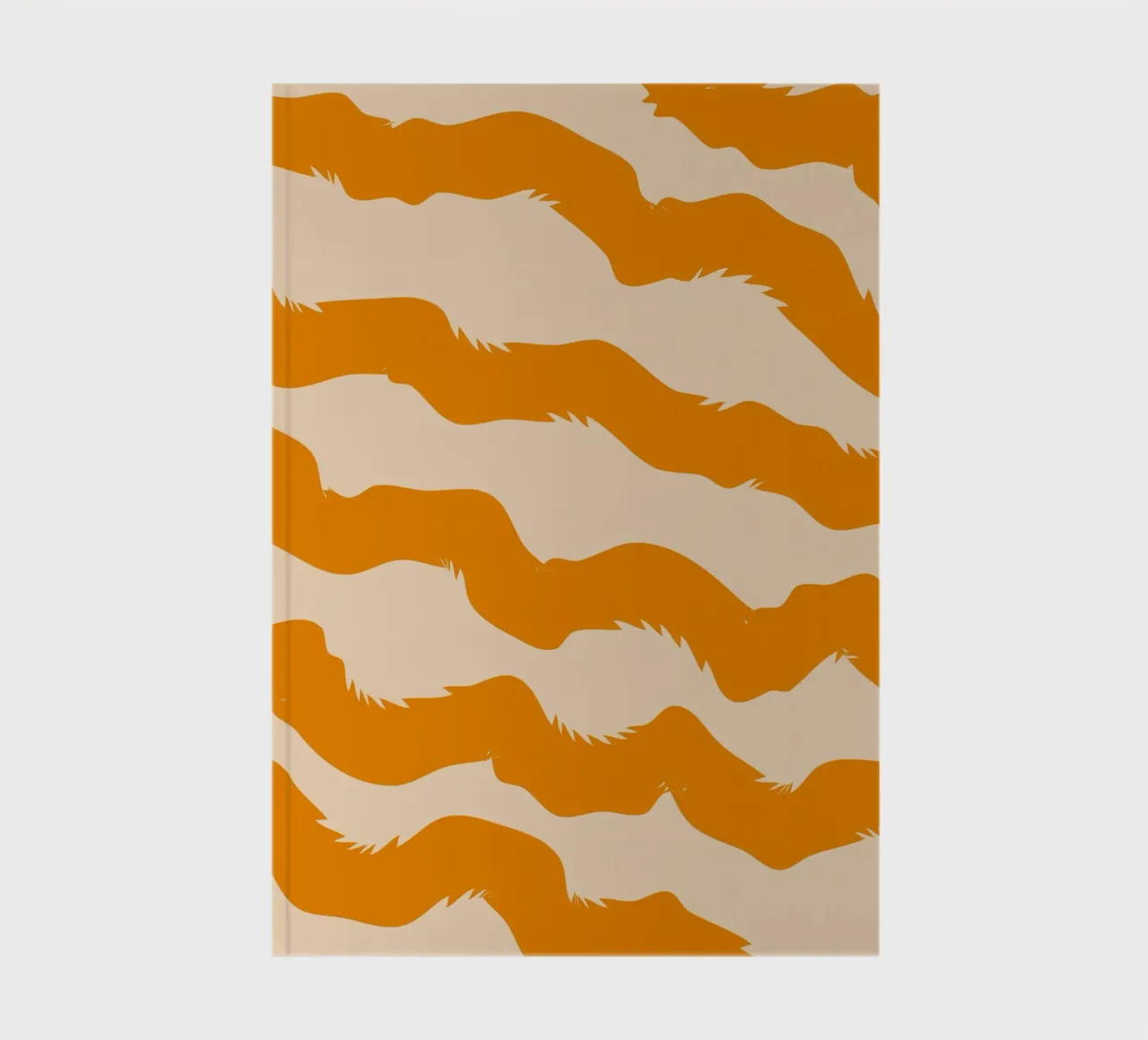 curve line orange notebook by marty