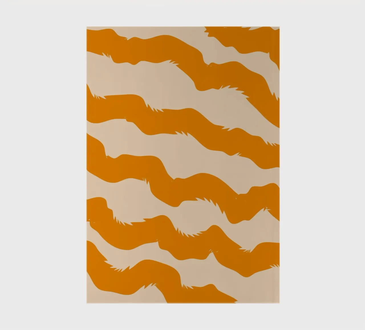 curve line orange notebook by marty