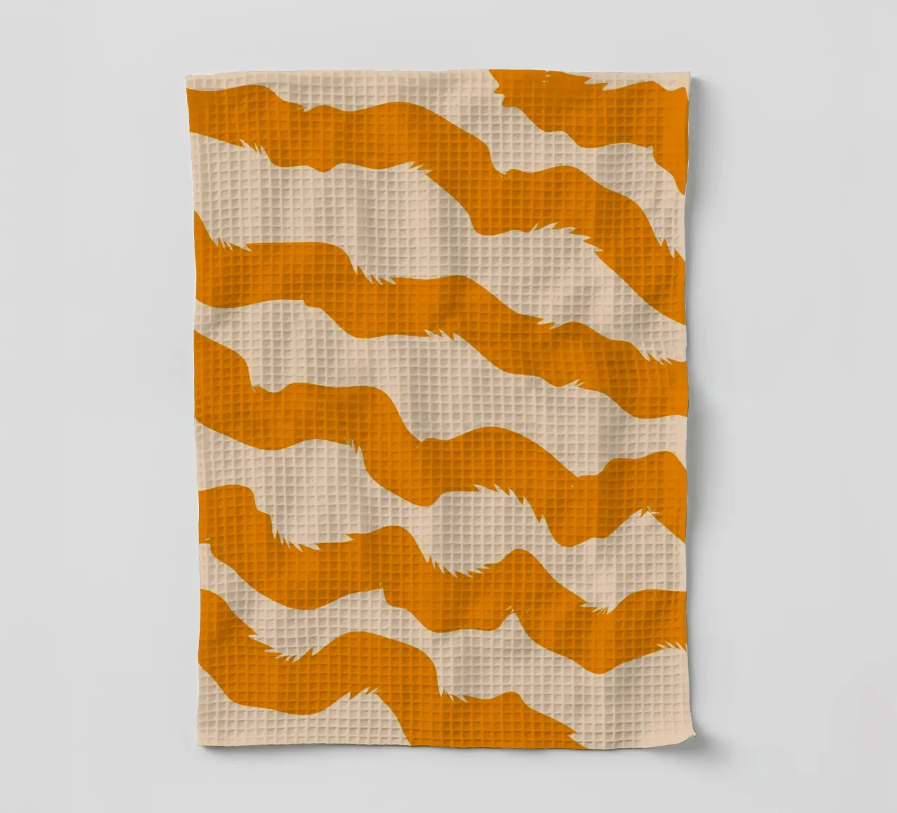 curve line orange canovaccio da cucina da marty