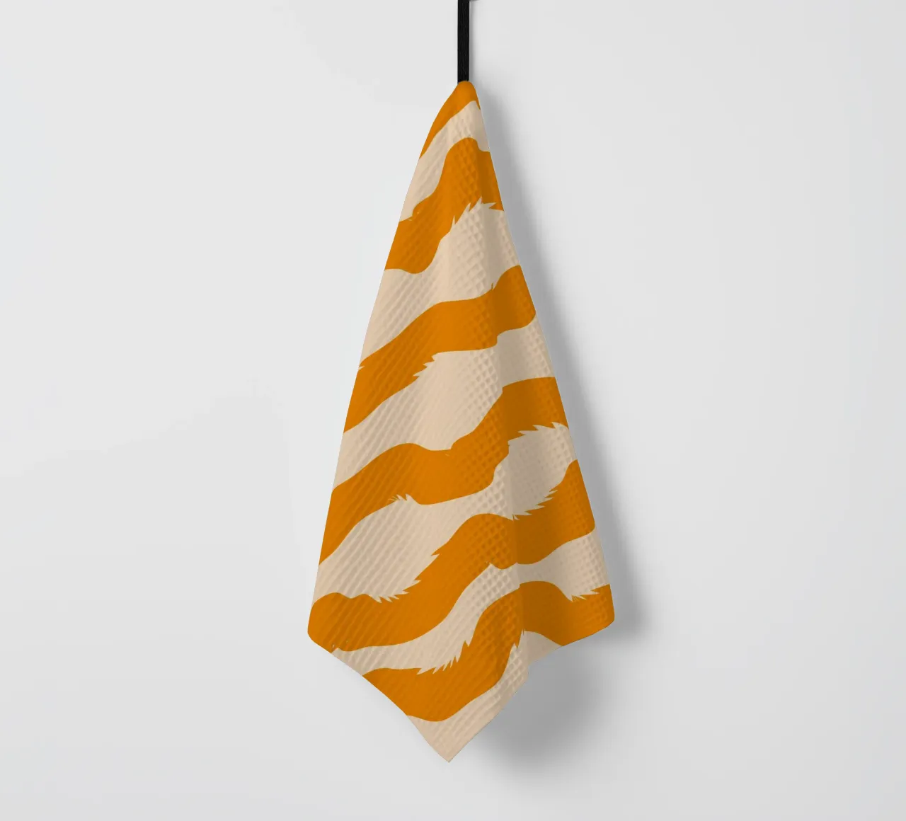 curve line orange canovaccio da cucina da marty