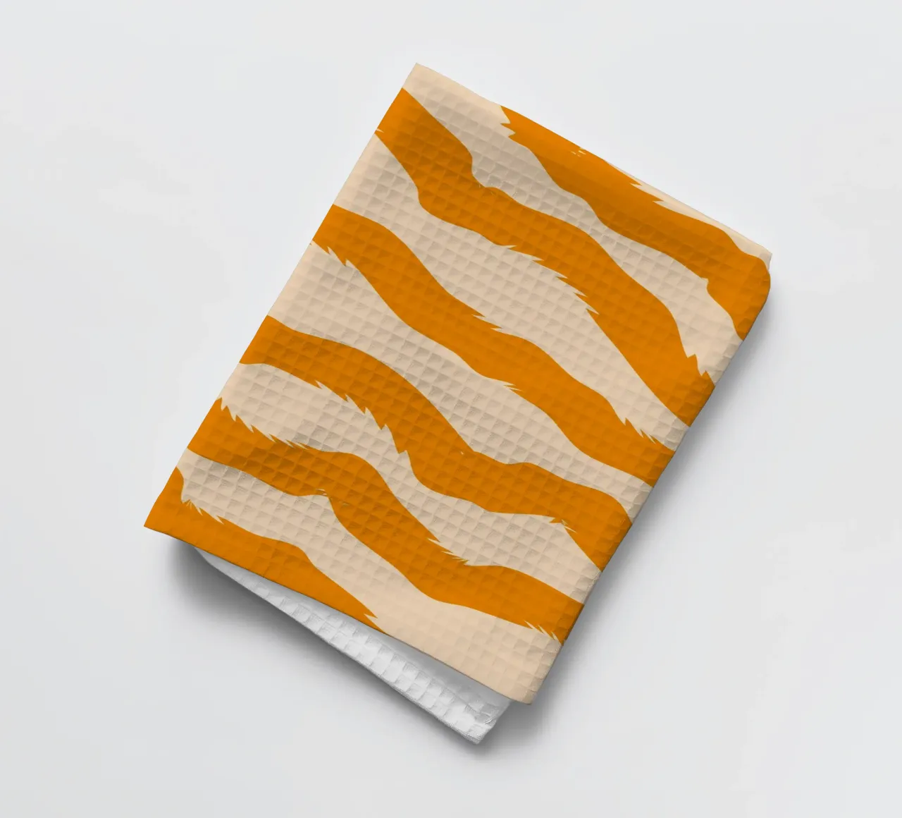 curve line orange canovaccio da cucina da marty