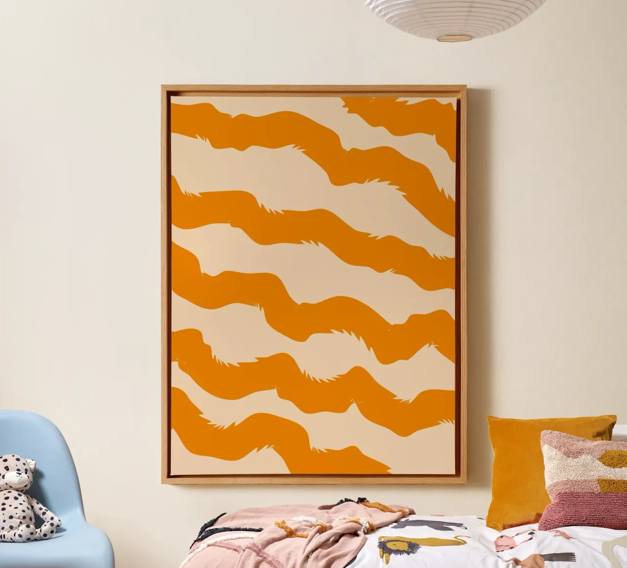 curve line orange tela da marty
