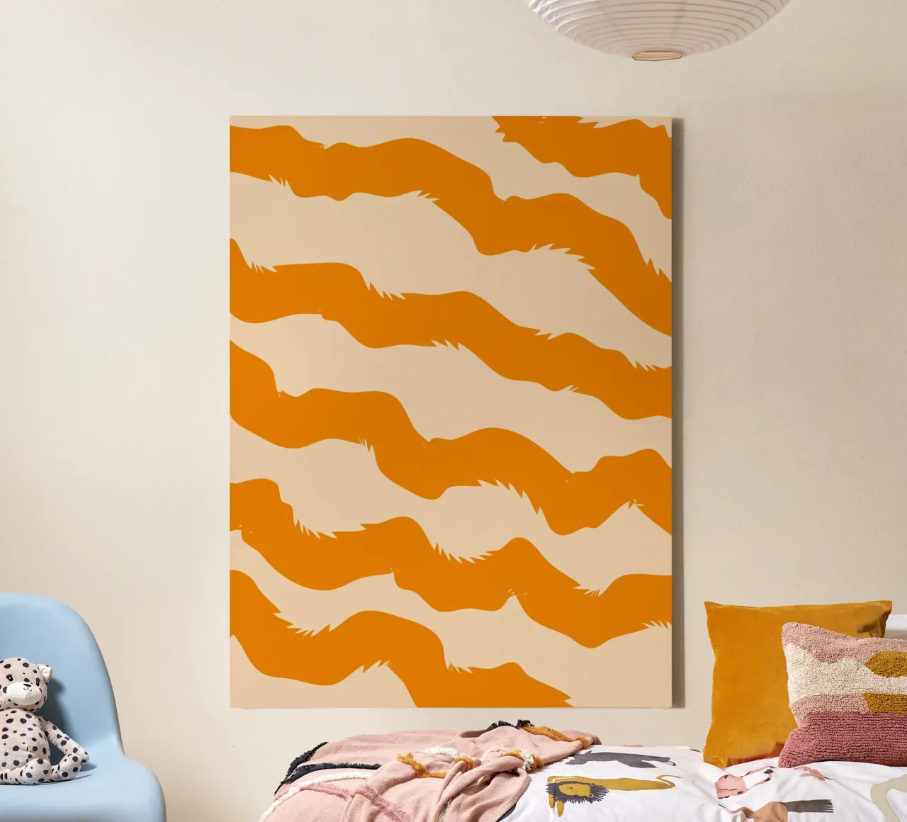 curve line orange tela da marty