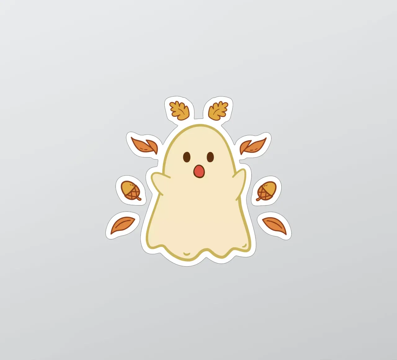 Cute Autumn ghost sticker by klossisch